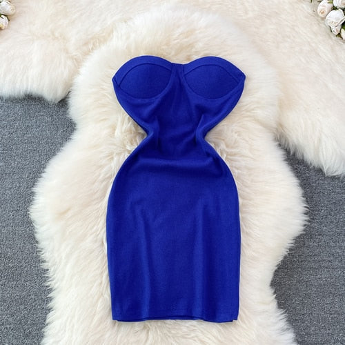 Off Shoulder Strapless Tube Top Dress