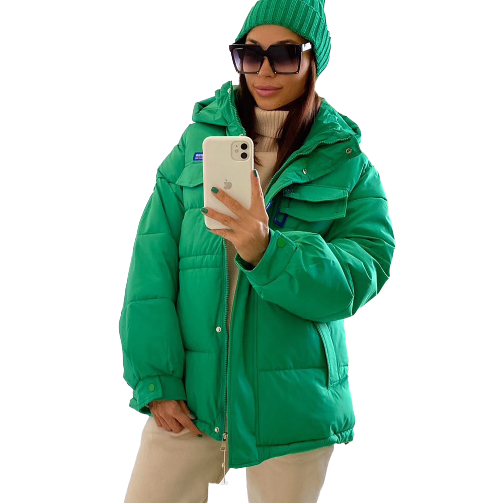 Thick Warm Hooded Parkas Pattern Coat