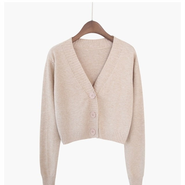 Knitted Crop Cardigan