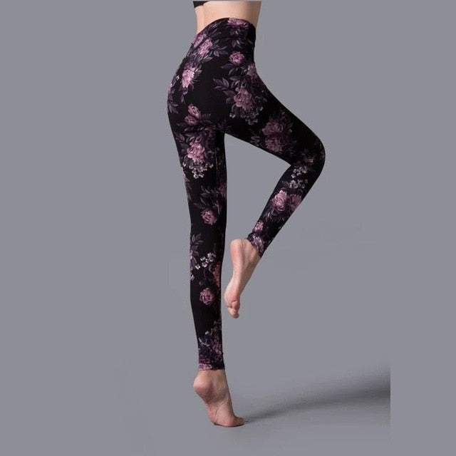 Ladies Camouflage Elastic Leggings